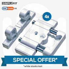 SPECIAL OFFER! 4x CAL Cobra Double Security Bolts for Doors & Windows
